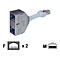 BTR Cable Sharing Adapter pnp 3 - Netzwerk-Splitter - RJ-45 (W) zu RJ-45 (M) - 8.9 cm - Grau (Packung mit 2)