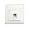 BTR E-DAT C6 8(8) UP - Anschlussdose, Unterputz - CAT 6 - RJ-45 - Pure White, RAL 9010