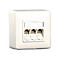 BTR IT CONNECT E-DAT modul 3x8(8) AP - Wanddose - RJ-45 X 3 - Pure White, RAL 9010