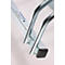 Bügelparker, 1-seitg, für Reifen mit B 35-55 mm, B 1320 x T 330 x H 250 mm, Stahl feuerverzinkt, 5 Einstellplätze, montiert