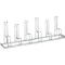 Bügelparker, 1-seitig, für Reifen bis B 55 mm, B 2100 x T 1850 x H 740 mm, Stahl feuerverzinkt, 6 Einstellplätze, zerlegt