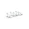 Bügelparker WSM, 1-seitig, für Reifen bis B 55 mm, B 1750 x T 538 x H 415 mm, Stahl feuerverzinkt, 5 Einstellplätze, zerlegt