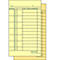 Two yellow work time cards are stacked on top of each other. On the top card are columns for comment, date, time and count time.