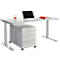 Büromöbelset 2-tlg. MODENA FLEX, höhenverstellbar, Breite 1600 mm