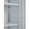 Büroschrank, 3OH, abschließbar, mit aufliegenden Türen, B 950 mm, Weißalu