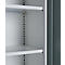 Büroschrank, 5 OH, abschließbar, mit aufliegenden Türen, B 800 mm, Basaltgrau/Weißalu