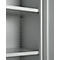 Büroschrank, 5 OH, abschließbar, mit aufliegenden Türen, B 950 mm, Weißalu