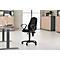Bürostuhl Punkt Ergo, Permanentkontakt, mit Armlehnen, ergonomische Lehne, breite Sitzfläche, schwarz 