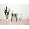 Buitentafel meet® van Paperflow URBAN, vierkant, B 600 x H 730 mm, gegalvaniseerd staal, wit-wit