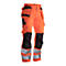 Bundhose Jobman 2377 PRACTICAL, Hi-Vis, mit Hängetaschen, EN ISO 20471 Klasse 1, orange I schwarz, 56