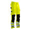 Bundhose Jobman 2378 PRACTICAL, Hi-Vis, EN ISO 20471 Klasse 2, gelb I schwarz, 21