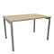 Bureau ARLON-OFFICE, L 1200 x P 800 x H 730 mm, décor chêne