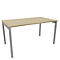 Bureau ARLON-OFFICE, L 1400 x P 800 x H 730 mm, décor chêne
