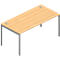 Bureau ARLON-OFFICE, l. 1600 x P 800 x H 730 mm, coloris hêtre