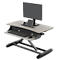 Bureau assis-debout ergotron® WorkFit-Z Mini, réglable en hauteur, jusqu'à 11,4 kg, surface de travail et plateau à clavier, gestion intégrée des câbles.