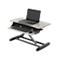Bureau assis-debout ergotron® WorkFit-Z Mini, réglable en hauteur, jusqu'à 11,4 kg, surface de travail et plateau à clavier, gestion intégrée des câbles.