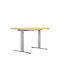 Bureau assis/debout, l. 1200 mm, érable 