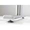 Bureau assis/debout Multitable, table à manivelle, hauteur ajustable, l. 800 mm, coloris érable/alu blanc 