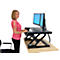 Bureau assis-debout WorkFit-T Ergotron, hauteur réglable, dimensions l. 889 x P 584 mm, noir