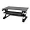 Bureau assis-debout WorkFit-TL Ergotron, hauteur réglable, dimensions l. 950 x P 640 mm, noir