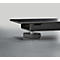 Bureau avec tiroir à accessoires en bambou &amp; goulotte à câbles en feutre recyclé, hauteur réglable électriquement, L 1600 x P 800 x H 605-1265 mm, graphite/noir