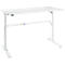 Bureau Bexxstar - elektrisch in hoogte verstelbaar - B 1600 x D 800 x H 725-1185 mm - C-poot - wit - onderstel wit