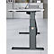 Bureau Confort, réglage électrique de la hauteur, rectangulaire, pied en C, L 1600 x P 800 x H 655-1305 mm, gris clair/anthracite