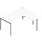 Bureau d’angle ARLON-OFFICE, l. 1600 x P 1200 x H 730 mm, blanc