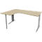 Bureau d'angle ARLON-OFFICE, L 1600 x P 1200 x H 730 mm, décor chêne