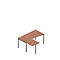 Bureau d’angle ARLON-OFFICE, l. 1600 x P 1200 x H 730 mm, noix Canaletto
