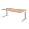 Bureau d'angle BARI, 90°, forme A, angle à droite, pieds en C, l. 2000 x P 1000 mm, camara