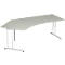 Bureau d’angle PALENQUE 135°, pieds en C, angle à gauche, l. 2165 x P 800/1130 x H 680 - 820 mm,
