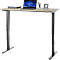Bureau EHV, hauteur réglable électriquement, jusqu'à 100 kg, 605-1265 mm, piétement en T sans traverse, panneau up/down, L 1300 x P 650, chêne/noir