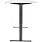 Bureau EHV, hauteur réglable électriquement, jusqu'à 100 kg, 605-1265 mm, piétement en T sans traverse, panneau up/down, L 1600 x P 800, blanc/noir