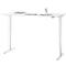 Bureau, elektrisch in hoogte verstelbaar, T-poot zonder dwarsbalk, B 1600 x D 800 x H 605-1265 mm, wit/wit