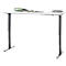 Bureau, elektrisch in hoogte verstelbaar, T-poot zonder dwarsbalk, B 1600 x D 800 x H 605-1265 mm, wit/zwart