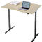 Bureau, hauteur réglable électriquement, rectangulaire, piétement en T, L 1200 x P 800 x H 720-1200 mm, décor chêne/noir