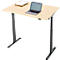 Bureau, hauteur réglable électriquement, rectangulaire, piétement en T, L 1200 x P 800 x H 720-1200 mm, décor érable/noir