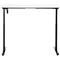 Bureau, hauteur réglable électriquement, rectangulaire, piétement en T, L 1300 x P 650 x H 720-1200 mm, blanc/noir