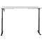 Bureau, hauteur réglable électriquement, rectangulaire, piétement en T, L 1600 x P 800 x H 720-1200 mm, gris clair/noir