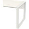 Bureau Home Office TEMPIO, rectangulaire, piètement traineau, L 1500 x P 800 x H 740 mm, avec support guide-câbles, chêne Hickory/anthracite 