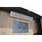 Bureau mural, L 1200 x P 260 x H 650 mm, gris graphite/chêne noueux