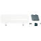 Bureau organizer LEITZ Ergo Pegboard, voor Ergo bureaus, 4-delige set, incl. klemhouder, B 420 x H 250 mm, MDF, zwart en wit