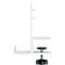 Bureau organizer LEITZ Ergo Pegboard, voor Ergo bureaus, 4-delige set, incl. klemhouder, B 420 x H 250 mm, MDF, zwart en wit