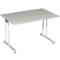 Bureau PALENQUE, pieds en C, rectangulaire, l. 1200 x P 800 x H 720 mm, gris clair