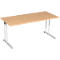 Bureau PALENQUE, pieds en C, rectangulaire, l. 1600 x P 800 x H 680 - 820 mm, hêtre