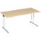 Bureau PALENQUE, pieds en C, rectangulaire, l. 1600 x P 800 x H 720 mm, érable