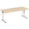 Bureau PALENQUE, pieds en C, rectangulaire, l. 1800 x P 800 x H 720 mm, érable