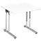 Bureau PALENQUE, pieds en C, rectangulaire, l. 800 x P 800 x H 720 mm, blanc