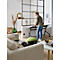 Bureau pliable, avec 4 roulettes verrouillables, rectangulaire, tube rond, L 1400 x P 600 x H 720 mm, blanc/noir